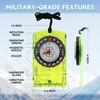 HKDiRedy Compass Hiking Survival,Hiking Gear,Wilderness Survival Compass for Kids- Magnetic