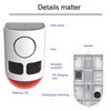 QXMH Solar Outdoor Motion Sensor Alarm-110db Loud Noise Maker,7 Work