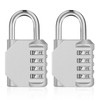 ZHEGE Padlock Combination Lock, 4-Digit Lock for Gym Locker, Tool