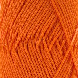 Sensy Calinia Hilo de algodón 100 % mercerizado Giza, hilo Amigurumi, 134 yardas, calibre 2 fino (naranja)