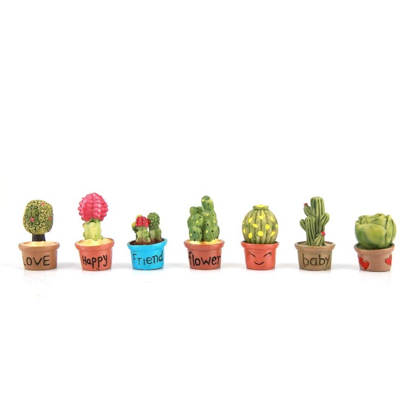 Haofy Flores de Cactus, Mini Plantas Suculentas Artificiales, Encantadora Casa