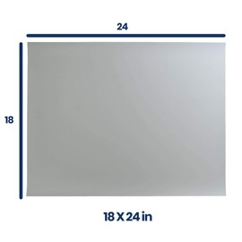 Pacific Arc Vinyl Board Cover. Self Healing and Stain Resistant Gray/White Sheet, 18 inches by 24 inches