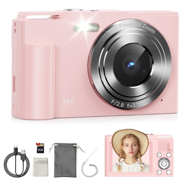 Digital Camera,Maxmango Autofocus UHD Kids Camera with 8G SD Card,2,4''