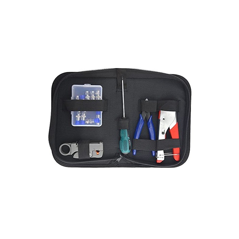 BGTXINGI 14pcs Coaxial Cable Compression Crimping Tool RG59 RG6 Coaxial