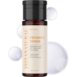 Insta Natural Vitamin C Face Toner Maintains whitening balance and reduces aging fine lines Contains 4 Fl Oz of Witch Hazel Lavender Geranium Oil 4 Fl Oz / 인스타 내추럴 비타민 C 페이스 토너 미백 균형 유지 및 노화 잔주름 완화 위치 헤이즐 라벤더 제라늄 오일 4 Fl Oz 함유 4 Fl Oz