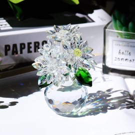 Kertari K9 Crystal Flower, Lotus Flower, Figurine, Non-Withering, Artificial Flower, Bouquet, Stylish, Interior, Glassware, Accessories, Celebrations, Birthdays, Christmas, Mother's Day, Wedding