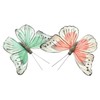 FRANK FLECHTWAREN Butterfly Clip Set of 6 Feathers Plastic Metal