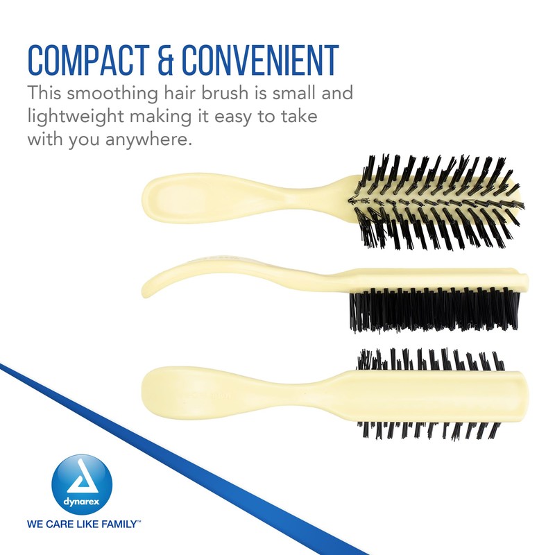 Dynarex 4881 Adult Hair Brush, Ivory, Box of 24