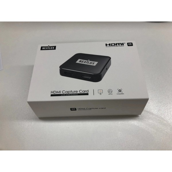NEXILUX 4K USB HDMI Video Capture Card for Livestreaming &