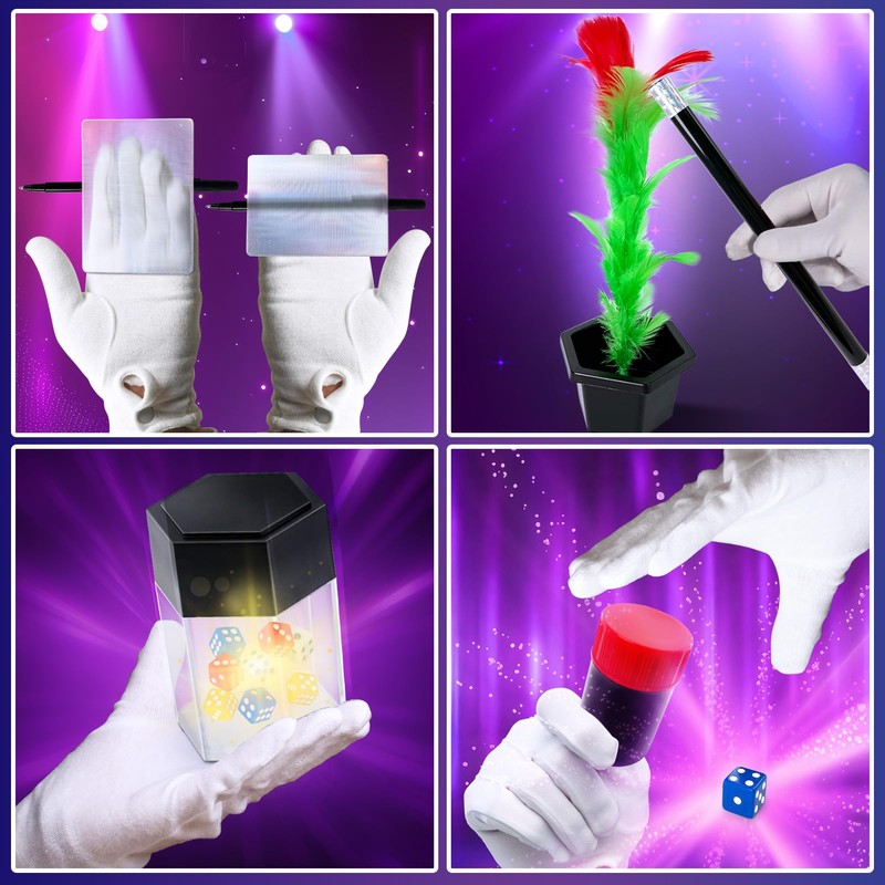 PATIFEED Magic Box Magic Set for Children Aged 6-8 Years,