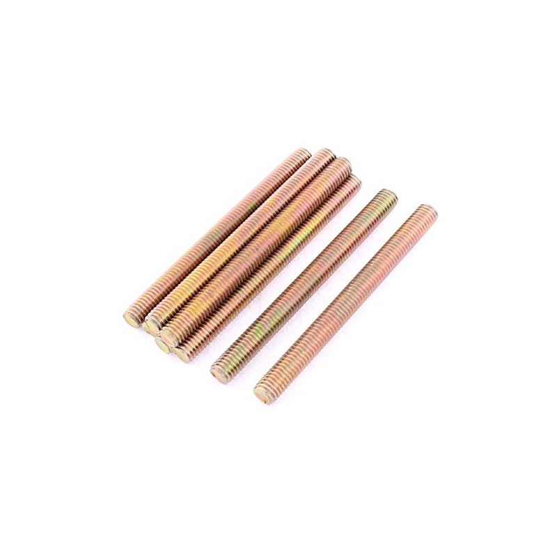 uxcell 8Pcs 1.25mm Pitch M8 x 90mm Male Full Thread