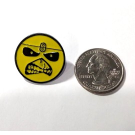Iron Maiden Band 'Eddie Emoji' Heavy metal band Enamel Lapel Badge Brooch Pin