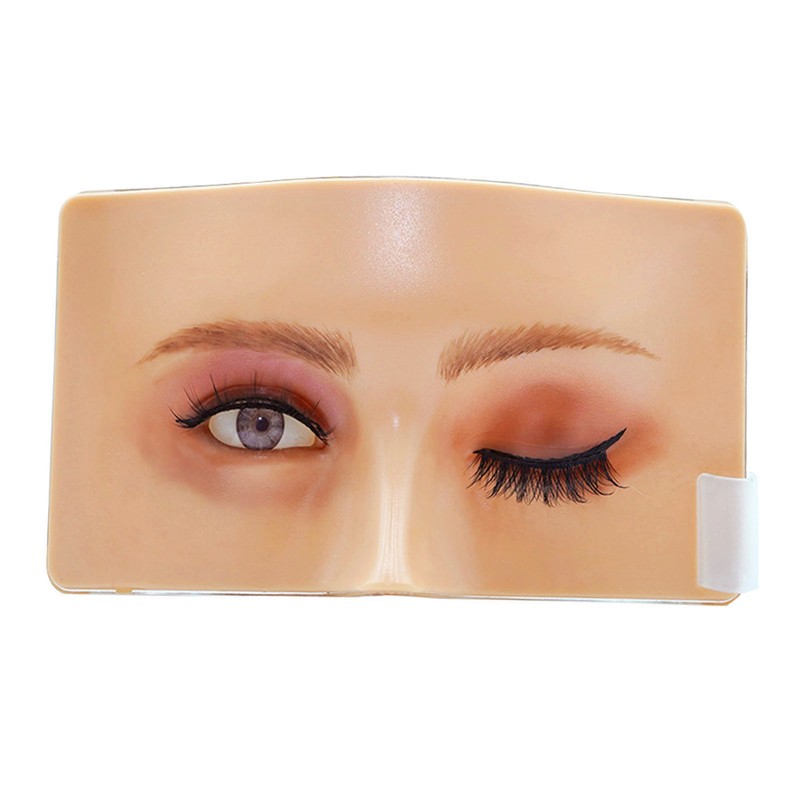 3D Silicone Makeup Practice Face Board with 20ml Cleansing Oil