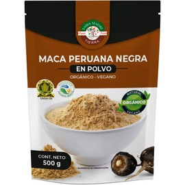 SABIA MADRE TIERRA - Maca Peruana Negra 500g - ORGANICA CERTIFICADA- 100% PURA -