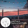 VAVOFO Outdoor String Lights 50FT Patio String Lights Outside Globe