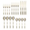 Cambridge Ayden Champagne Mirror Piece Flatware Set, 20 Count, Metallic