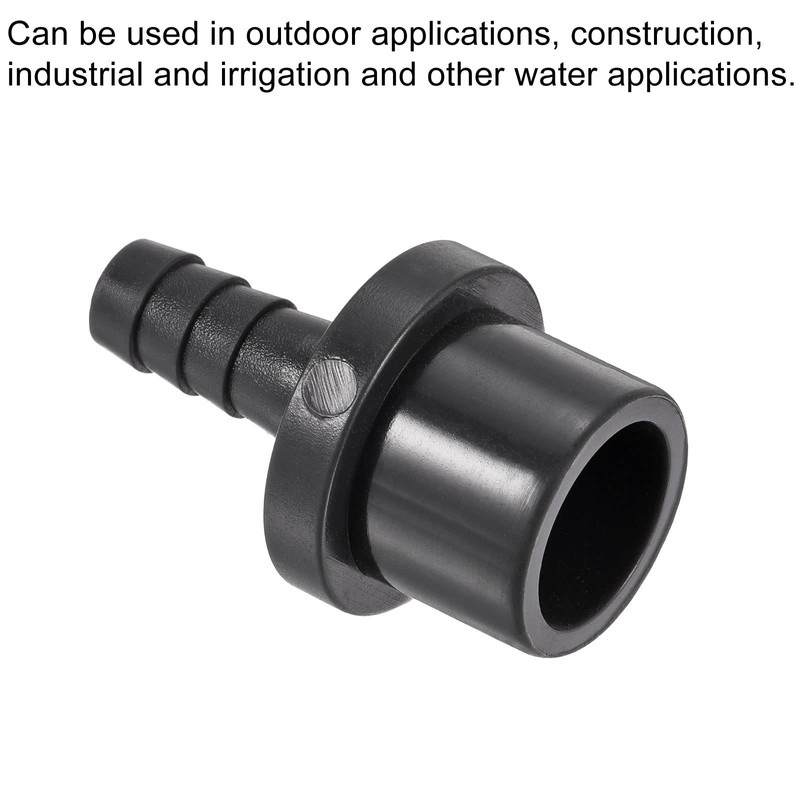 sourcing map PVC Pipe Fitting 8mm Barbed x 20mm OD
