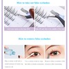 Manga Lashes Natural False Eyelashes Wispy Individual, 3D-C-6~12mm Cluster Lashes