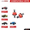 RCAWD 2Pcs Front Rear Diff Set, Spiral 43T 10k Oil