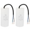 PATIKIL CBB60 80uf Running Capacitor,2Pcs AC 450V 2 Wires 50/60Hz