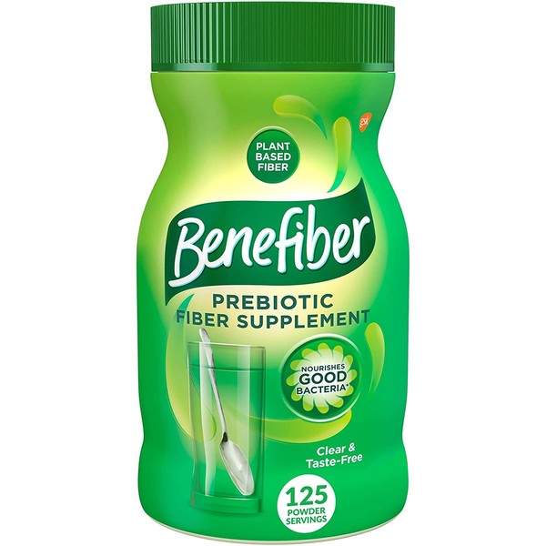 Benefiber Daily Prebiotic Fiber Supplement Powder for Digestive Health, Daily Fiber Powder, Unflavored - 17.6 Ounces