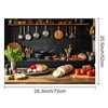 HOMETITUTE Stove Top Cover 28x20 Rustic Kitchen Scene Heat Resistant