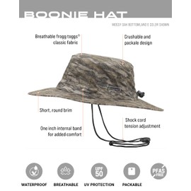 FROGG TOGGS Men's Standard Boonie Fishing hat Offers Waterproof, Breathable, Sun Protection, Realtree APX