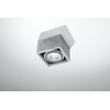 Licht-Erlebnisse Spotlight Lamp Grey Square W 14 cm H 9