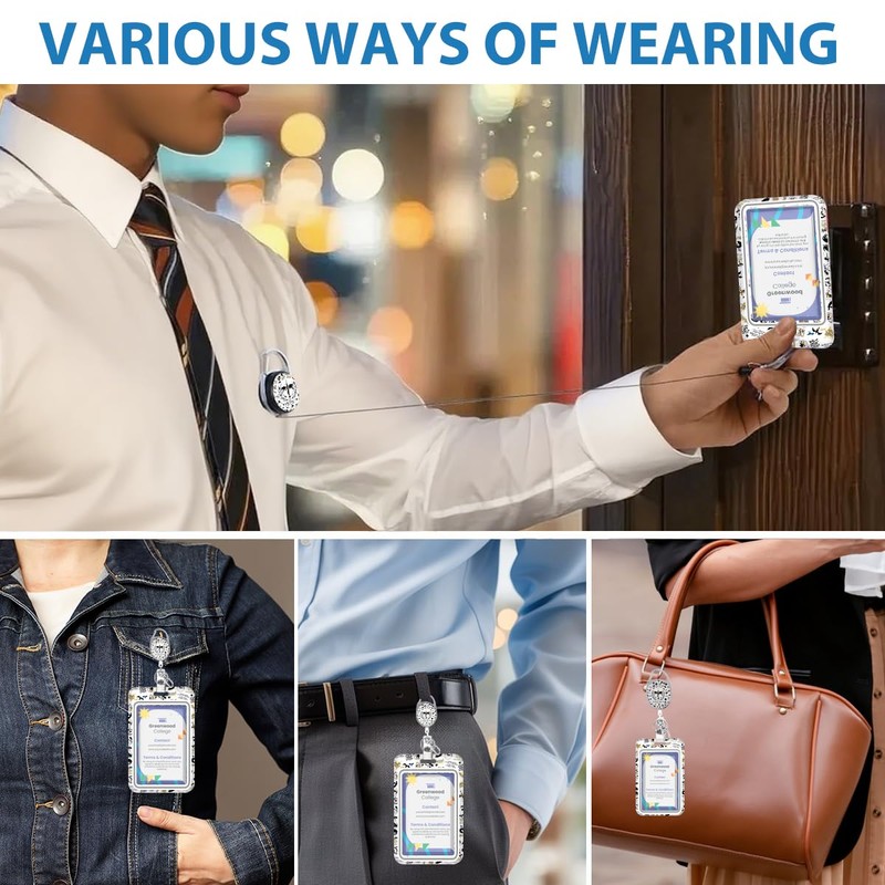 Fourth Wing Merch, ID Badge Holder with Lanyard, Retractable ID