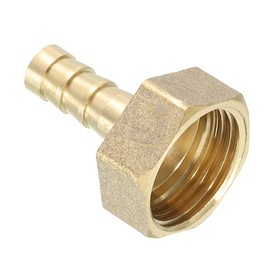 M METERXITY 2PCS Brass Straight Barb Hose Fitting for Transporting Petroleum Liquid Gas Outdoor/Industrial 8mm Barb G1/2 Female