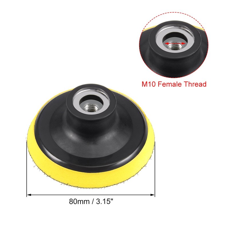 sourcingmap 3" Hook and Loop Backing Pad Sanding Polishing Backer