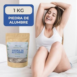 NAIMA Piedra de Alumbre 1Kg  Desodorante 100 Natural para Piel Fresca, Efecto Calmante  Piedras Pequeas, Uso Diario y Cuidado Personal  Ideal Para... 