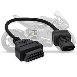 AMHTDOL Obd2 Adapter Fit for Ducati Motorcycle 4Pin OBD Cable,Obd1 to Obd2 Adapter Connector for Diavel/Multistrada 1200/Panigale 1199/Monster 696/796/1100 Bike,Work with ELM327 Code Reader Scanner