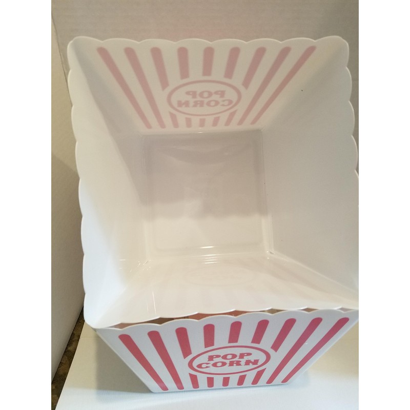 2 Jumbo Popcorn Buckets and 6 Popcorn Tubs