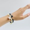Buddhist Prayer Beads Bracelet,bead bracelet,Prayer Beads White Bodhi Ebony Buddha