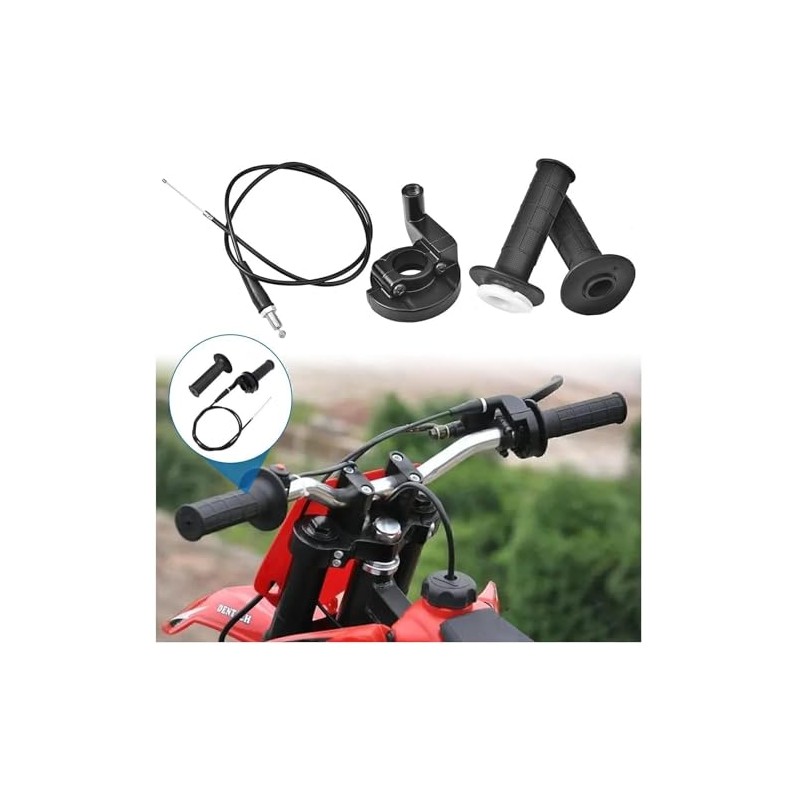 Motorcycle Handlebar Grips, 7/8 Inch 22 mm Motorcycle Throttle Grip,