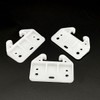 Helonge Drawer Guide Bracket, 6 Pcs White Drawer Slides Guides