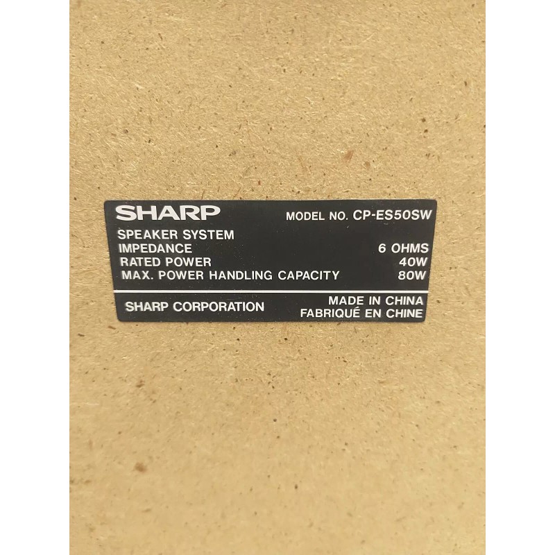 Sharp Subwoofer - Model# CP-ES50SW