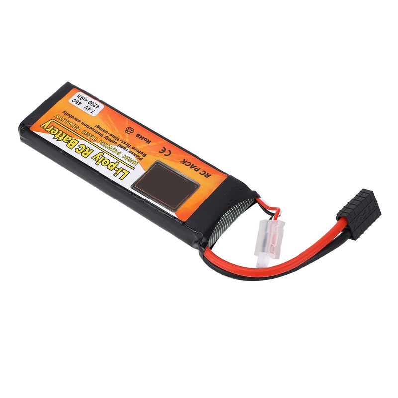 7.4V 4200mAh 45C 2S LiPo Battery FPV Racing Drone Lithium