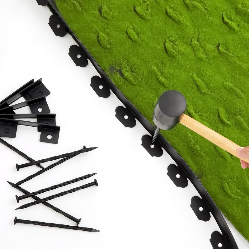 Sasylvia 2'' x 200' Landscape Edging Kit Edging Border Coil