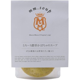 mm.soup Thick Pumpkin Soup, 6.3 oz (180 g) x 12 P., Eating Soup Smoothie with 34 Kinds of Pure Domestic Vegetables and Traditional Fermented Rice Koji