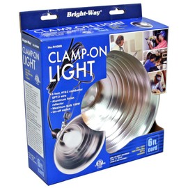 BLACK+DECKER Bright-Way R408B/PDQ Desk-Lamps Clamp Light Alum Shade, 8"