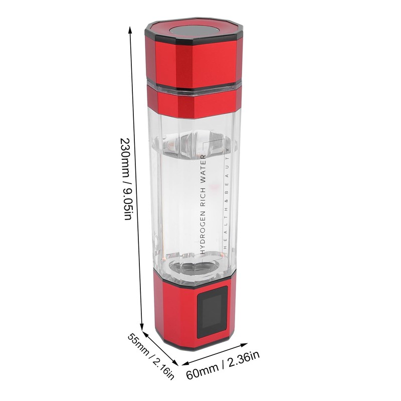 5000ppb Hydrogen Water Bottle, 2 Modes, Portable PCTG Hydrogen Water