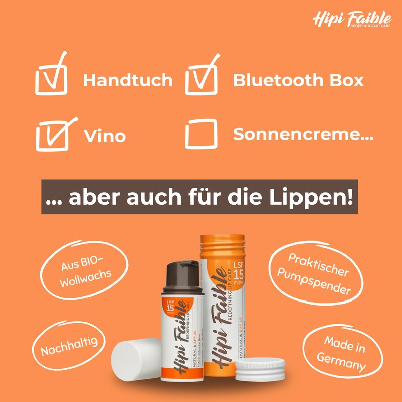 Hipi Faible NATURAL & SPF 15 - Lip Care in