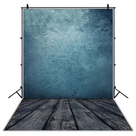 5x7ft Vintage Blue Portrait Backdrop for Headshot Photocall Photography Background Adults Kids Blue Abstract Texture Portrait Photoshoot Studio Props