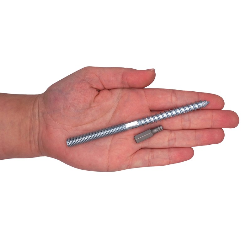 SKIR'CO (10 pcs) Hanger Bolts M8 x 120 mm, Double