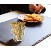 Glass Toothpick Holder with Bamboo Toothpicks – Decorative Crystal Toothpick