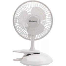 Holmes New HCF0611A Holmes 6" 2 Speed Convertible Desk Table Clip Fan, White