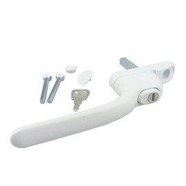 FAB & FIX L/H Swept 40mm White Conoisseur Handle
