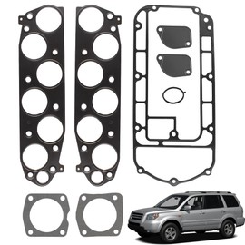 YzusGomumu Engine Intake Manifold Fuel Injection Plenum Gasket Set Compatible with 2003 2004 2005 2006 2007 2008 Honda Pilot Acura MDX 03 04 05 06 Replaces MS 96410-1